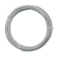 Machined steel cable, clear PVC coated, on reel - 25 metres