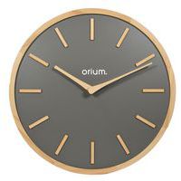 Elegance clock, 30 cm, wood, anthracite grey - Orium