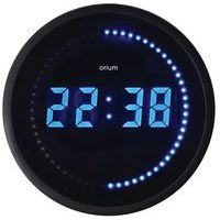 Blue LED clock, 30 cm - Orium