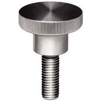 Knurled screw - With threaded rod