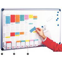 Two-in-one planner and whiteboard - Nobo