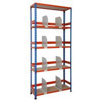 Rapid 2 Shelving (1980h x 915w) With Dividers, Back & Side Stops