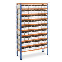 Rapid 2 Shelving (1600h x 915w) 72 Cardboard Picking Bins