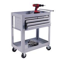 Silver Range 2 Shelf Trolley and 3 Drawer Cabinet