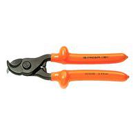Sheathed-handled manual cable cutter