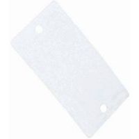 Plastic tag with 2 holes, 120 mm x 70 mm