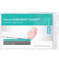 Emergency Foil Blanket - Silver - WxL 140x210cm - AeroPlast