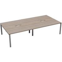 Edge Four Person Bench Desk for Office Furniture and Workspace Setup