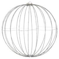 Decorative white LED Christmas ball light with timer