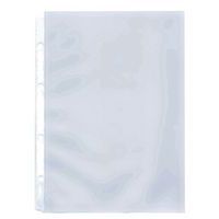 Standard clear A4 punched pockets