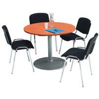 Round meeting table set