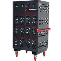 Armorgard Fittingstor Mobile Perforated Cabinet With Shelving - Secure