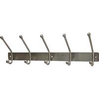 Jedo Hat & Coat Hook Rack - Satin Stainless Steel - Hardware
