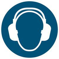 Mandatory sign - Wear ear protection - Rigid