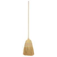 Sorghum broom with natural wood handle - Manutan Expert