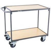 Steel Trolley - 250kg Capacity - 2 Shelves - Manutan Expert