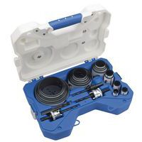 Plumber's bi-metal hole-saw kit - 26 pieces