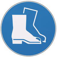 Sign - Protective footwear must be worn - Adhesive - Manutan Expert