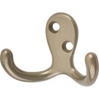 Diecast Durable Double Coat Hook - Metallic Plated - Pack of 10
