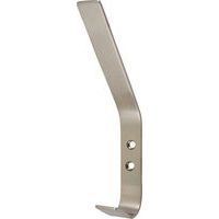 Hat & Coat Hooks - 2 Prongs Per Hook - Aluminium/Stainless Steel