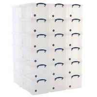 Clip Lock Box - 48 L - Clear - Really Useful - Storage & Organization