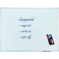 Marker Pen Drywipe Whiteboard With Mounting Kit - Steel - X-tra!Line