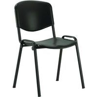 Meeting/Conference Office Chair - Stackable - Plastic/Fabric/Mesh -ISO
