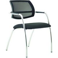 Stackable Mesh Office/Reception Visitor Chair - Fabric Seat - Swift