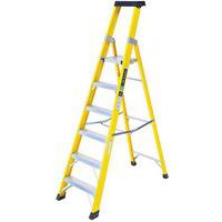 Electricians Fibreglass Platform Step Ladder - 4-8 Treads - INSUL8-P