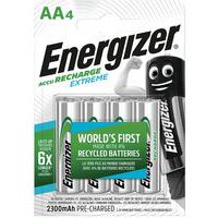 Extreme recycled rechargeable batteries - AA/LR06 - Pack of 4 - Energizer