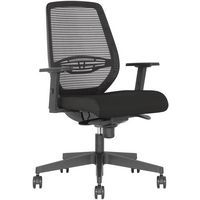 Neos office chair with 2D armrests - Black - Nowy Styl