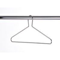 50x Metal Captive Coat Hangers - Heavy Duty & Fully Captive - Secure