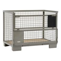 Metal Mesh Stillage - Half Front Drop with Forklift Guides