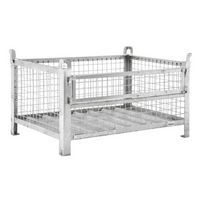 Stackable Mesh Steel Stillage - Half Drop Front