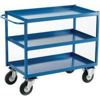 Heavy Duty 3 Shelf Tray Trolley for Storage and Transport