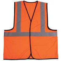 Orange high-visibility vest - Manutan