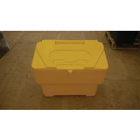 Yellow Grit Bin - 115 L - 605x800x474mm - Stackable Salt/Sand Bins