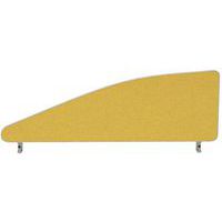 Office Acoustic Angled Desk Screen/Divider - Absorbs Sound - Impulse+