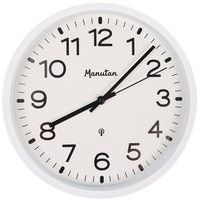 Radio-controlled analogue wall clock, dia. 30 cm - Manutan