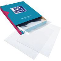 Punched pocket, smooth, clear, A4 - Oxford