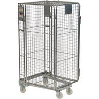 Budget Roll Cage - Folding A Frame Roll Pallets - Mesh Sides - 1 Shelf