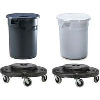Brute Waste Management/Disposal Kit - Food Safe/Outdoor Bins & Dolly