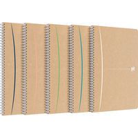 Touareg notebook 210x297 100 pages 90 g recycled 5x5 sq. assorted - Oxford