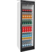 Commercial Upright 379L Fridge - Stainless Steel - 5 Shelves - 1 Door