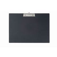 Landscape black clipboard with metal clip - Maul Schneider