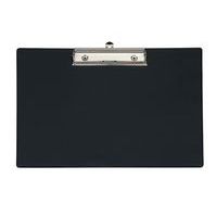 Landscape black clipboard with metal clip - Maul Schneider