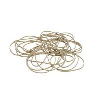 Box of narrow natural-coloured rubber bands, 100 g