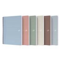 My Recup recycled wire-bound notebook, 90x140, 180 p, 90 g, 5x5sq. - Oxford