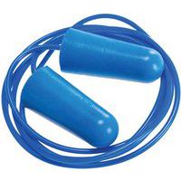 Detectable Corded Foam Ear Plugs -200 Food Safe Pairs -Blue -Portwest