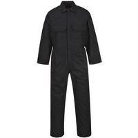 Black Welding Boilersuit/Coveralls - Tall Fit - M-XXXL - Portwest UK